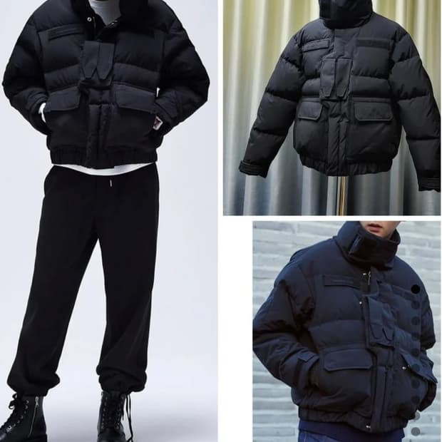 [105 size]커스텀멜로우 실렌시온 콜라보 숏패딩