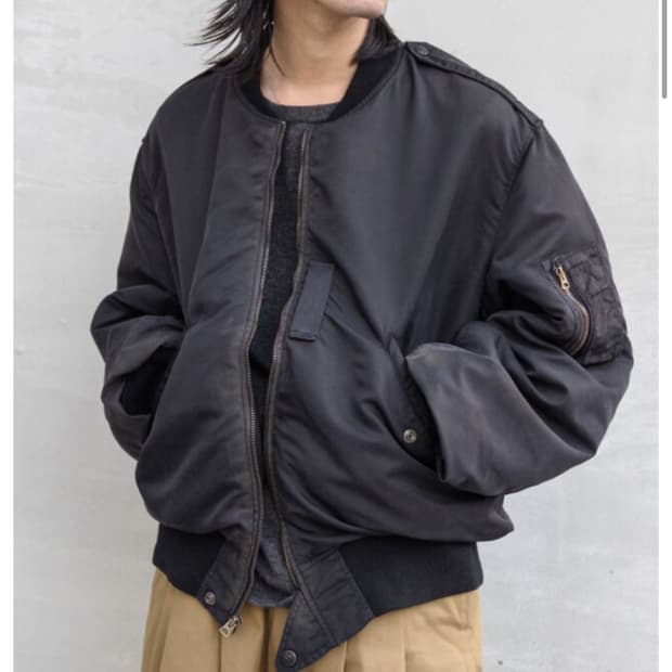 [새상품]bowwow 플라이트 자켓 블랙 XL