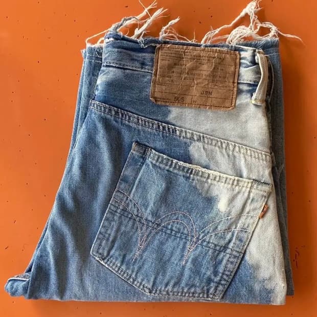 EDWIN 에드윈 505 빈티지 데님 숏 (made in japan)