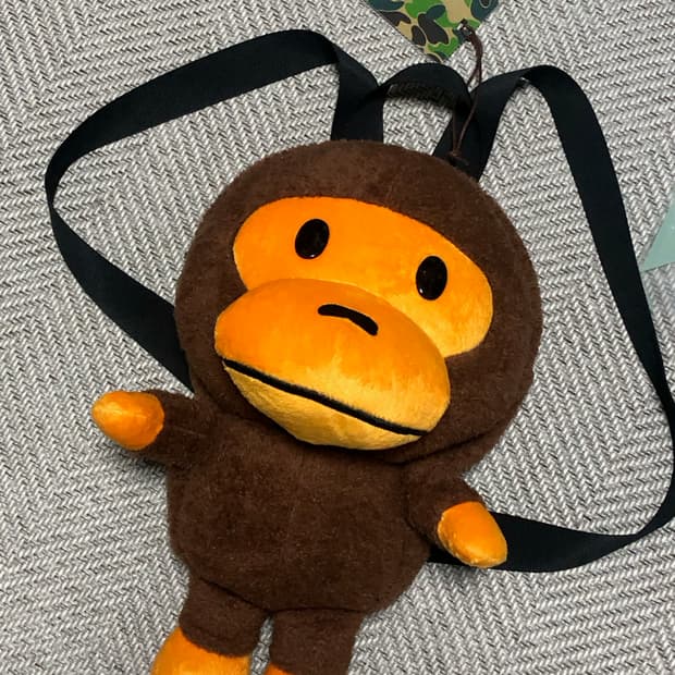 빈티지 베이프 베이비 마일로 플러시 백팩