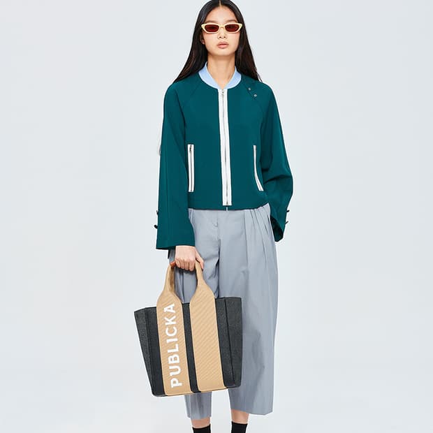 퍼블리카XPUBLICKA X 모니카 집업 점퍼 S 55~66 택달린새제품