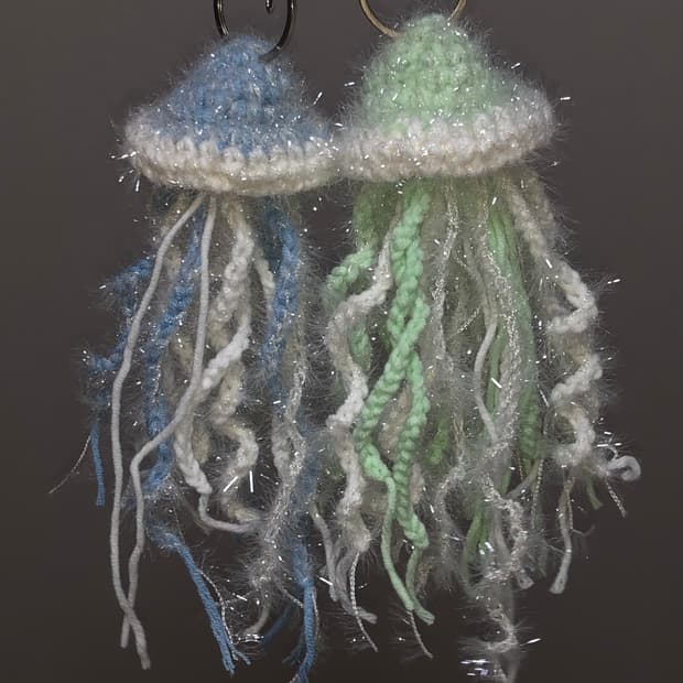 Jellyfish crochet keyring🪼