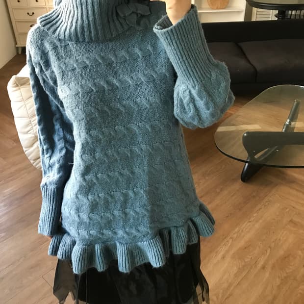 vintage turtle neck knit