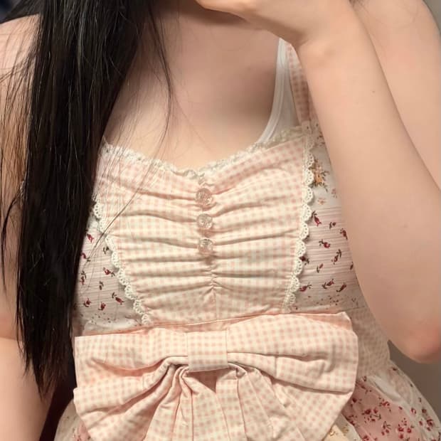 리즈리사 플라워 왕리본 홀터넥 원피스 