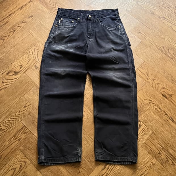 [32]칼하트 USA 빈티지 워싱 네이비 카펜터 워크 팬츠