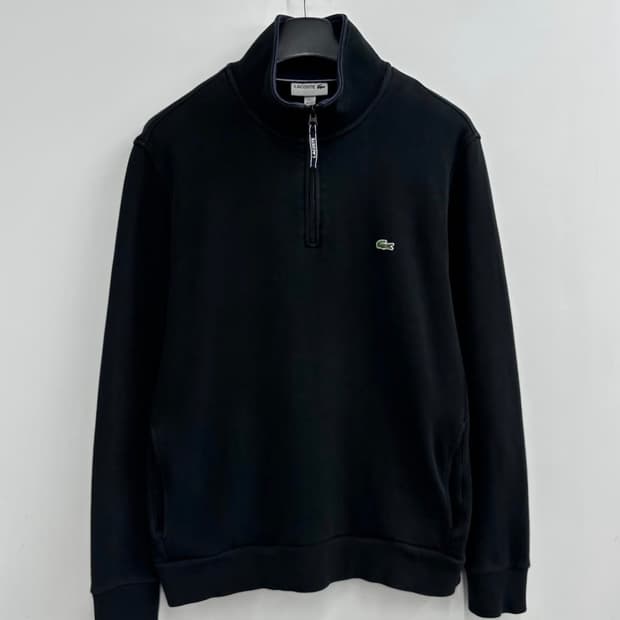 라코스테 반집업 니트