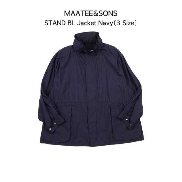 (새상품)Maatee&sons STAND BL 자켓 네이비