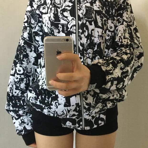 빈티지 후드집업 