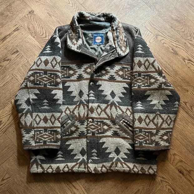 [XL]USA 빈티지 나바호 패턴 울 자켓