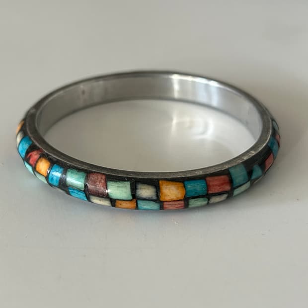 인도 컬러 타일 뱅글