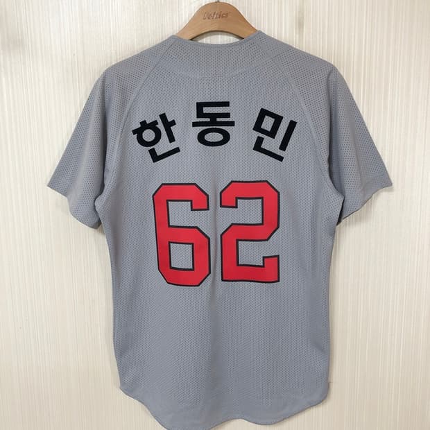 KBO SK와이번스 그레이 홈유니폼/져지 90 #62 한동민(한유섬)