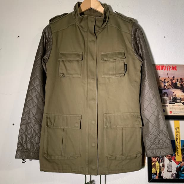 스투시 s link 지퍼 m65 자켓 + 퀼팅 베스트