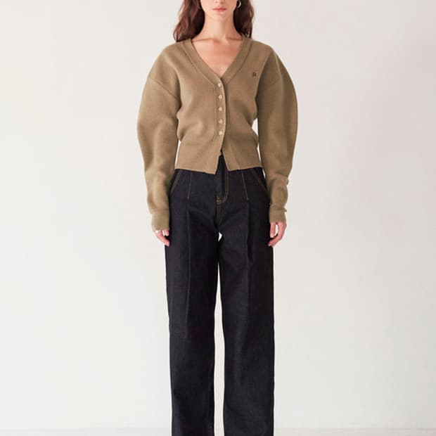 DIAGONAL 다이애그널 라운드 실루엣 가디건