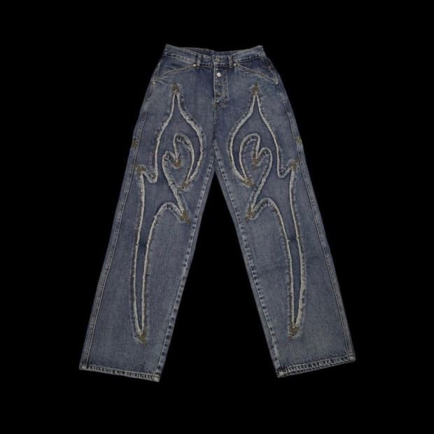 떠그클럽 데님 트라이벌 팬츠 2사이즈