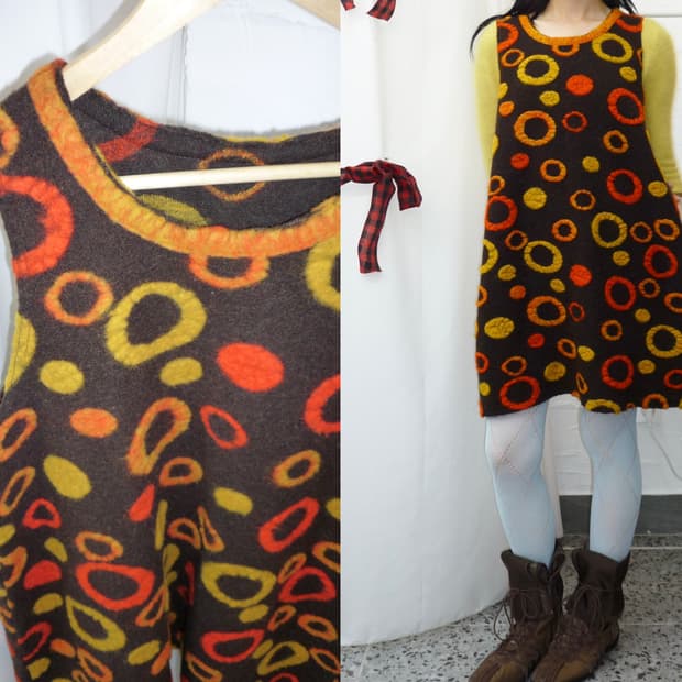 Orange sunset dot ops