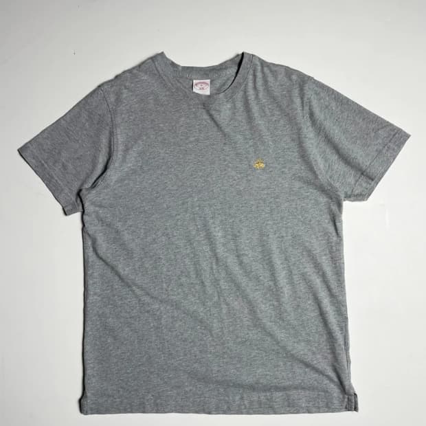 브룩스브라더스 골든 플리스 로고 크루넥 반팔 티셔츠 R1090