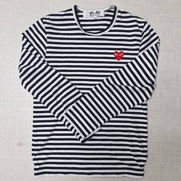 꼼데가르송 스트라이프 롱슬리브s