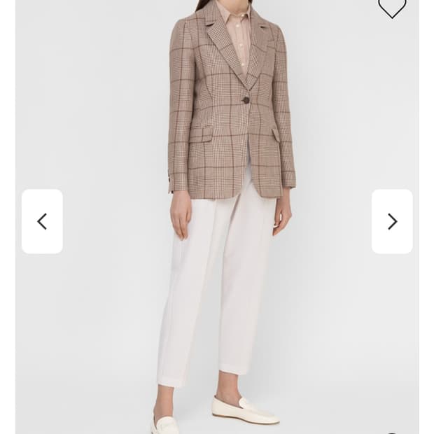 브루넬로 쿠치넬리 마100% 하운드투스 체크자켓