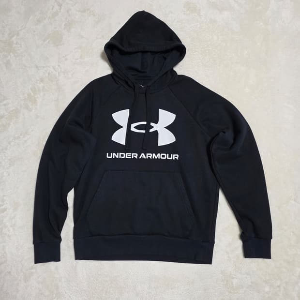 (M)언더아머 후드티 블랙