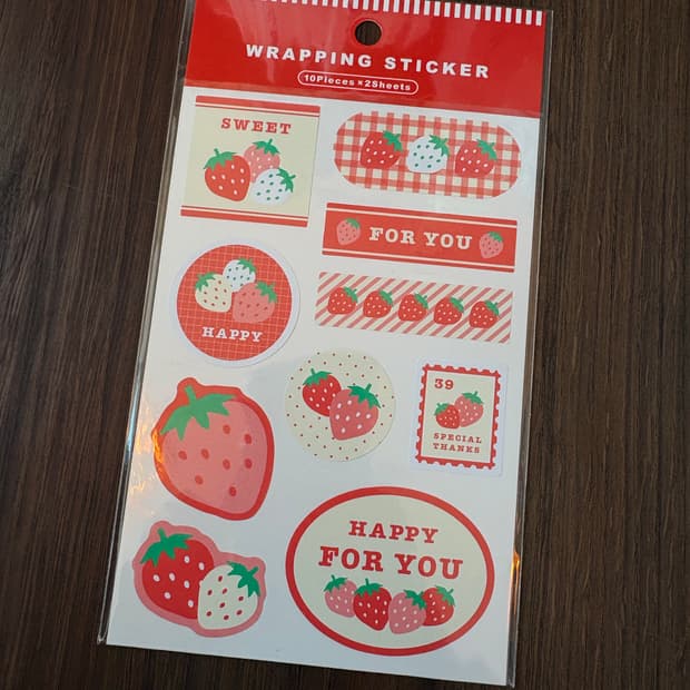 딸기 레핑 스티커 1