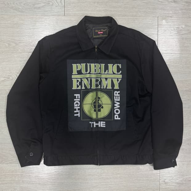 슈프림X언더커버 퍼블릭 에너미워크자켓 L