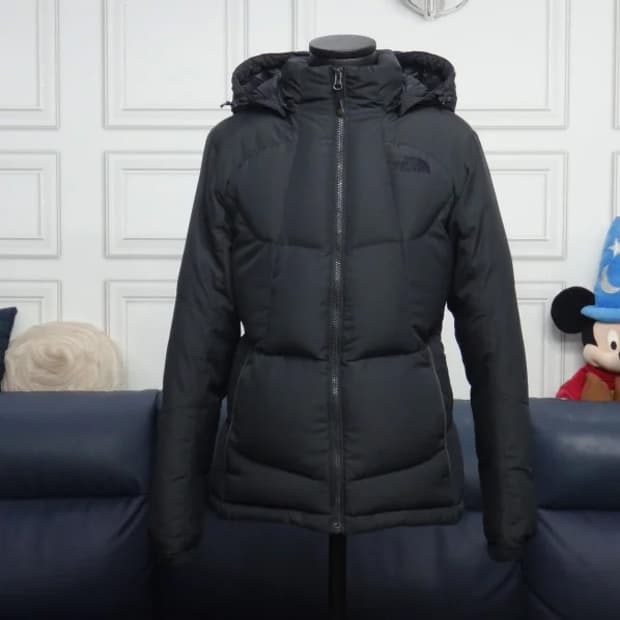 (55size) 노스페이스 여성 블랙 포카라 다운 자켓