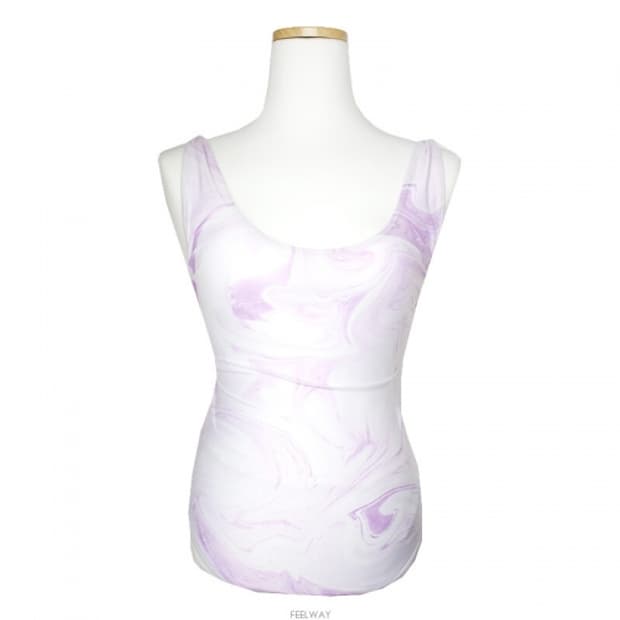 가니 라벤더 프린트 원피스 수영복 55