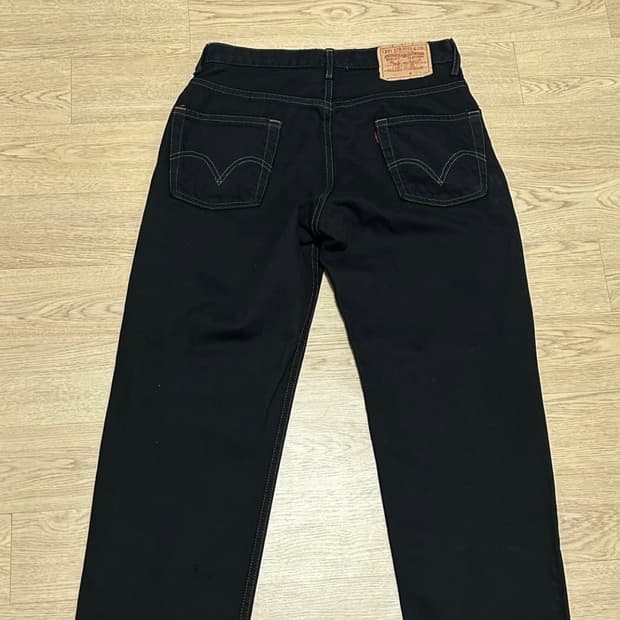 리바이스 550 블랙 데님 31x32
