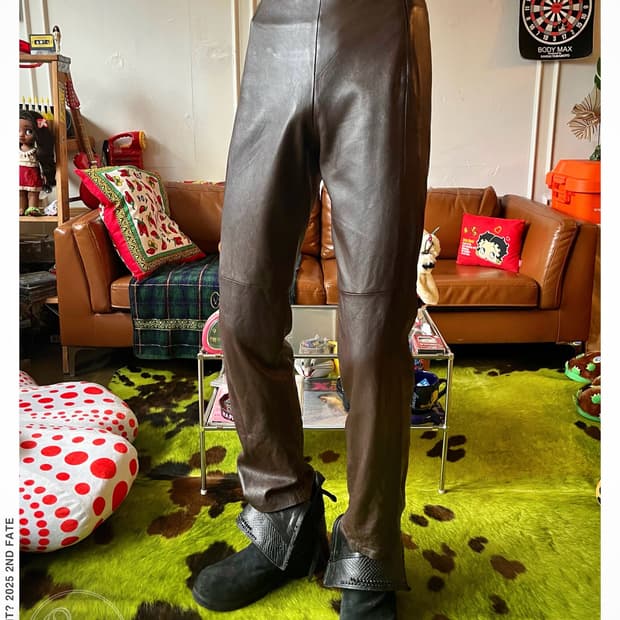 BCBG Maxazria Lambskin Leather Trouser