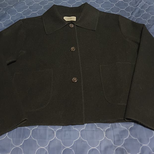 (보세) BIRTHDAY 투아웃포켓 크롭 코트 자켓 (F)