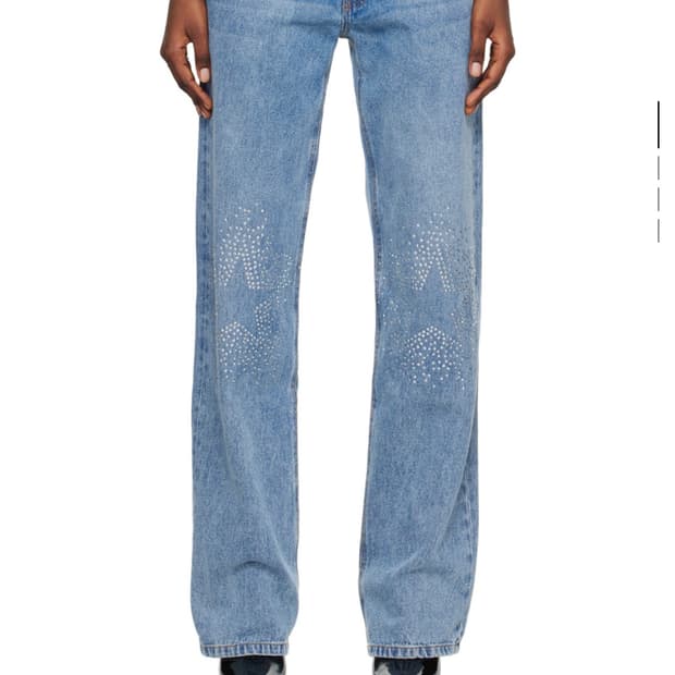 abra 블루 라인스톤 데님