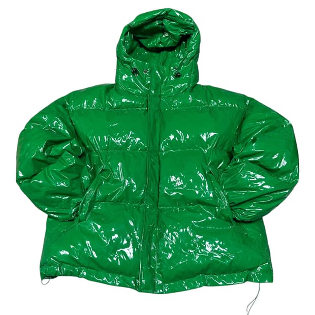 ✨ (바배) 스트릿 에나멜 유광 후드 패딩 