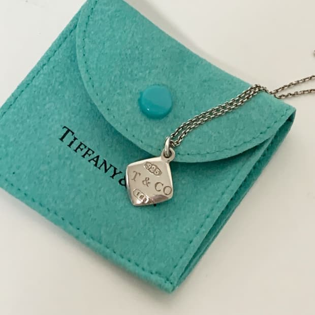 정품 티파니 몽타주 쿠션 목걸이