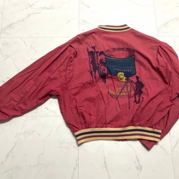 90s 아이스버그 코튼 블루종 봄버 자켓 105-110