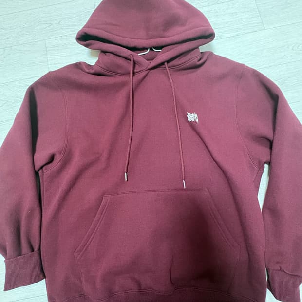 브라운브레스 버건디 후드티 S