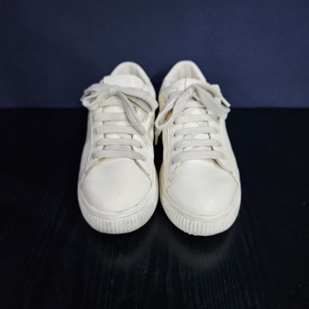 오니츠카 타이거 아이보리 남성 265 키높이 스니커즈