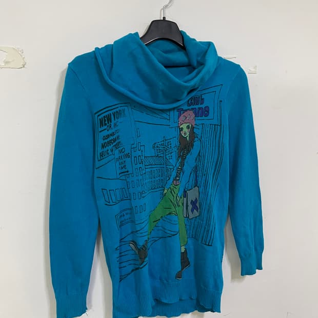 재패니즈 빈티지 터틀넥 니트