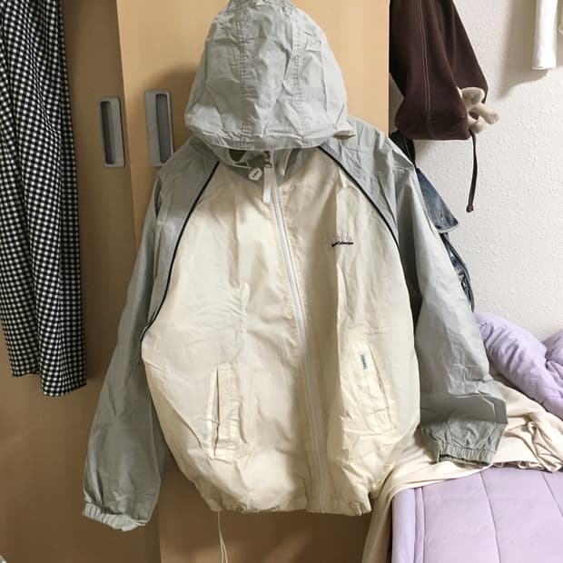 Columbia 옐로우그레이 바람막이