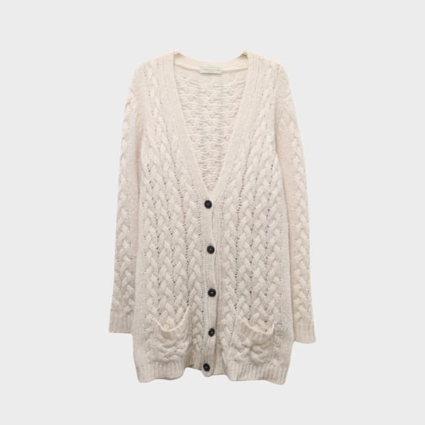 로베르토 콜리나 울 혼방 롱 니트 가디건 58926