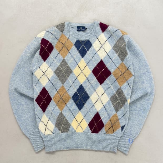 프레드페리 아가일 스웨터