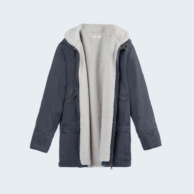 O-files Military sherpa parka L