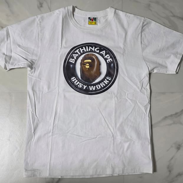 베이프 Busy Works 3D 티셔츠 M