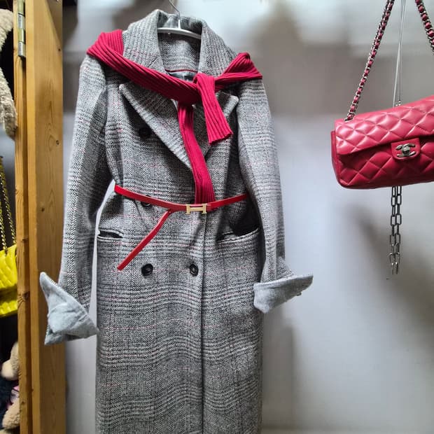 SJSJ 체크자켓코트