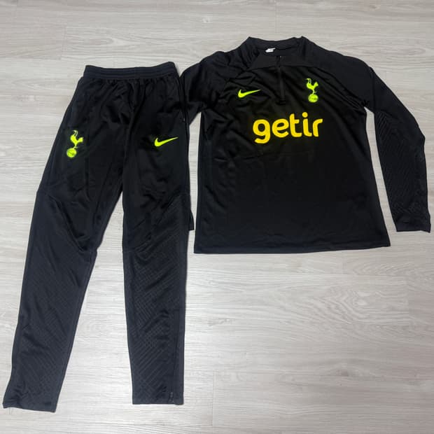 [M] 나이키 토트넘 트레이닝 드릴 블랙탑 트레이닝 세트