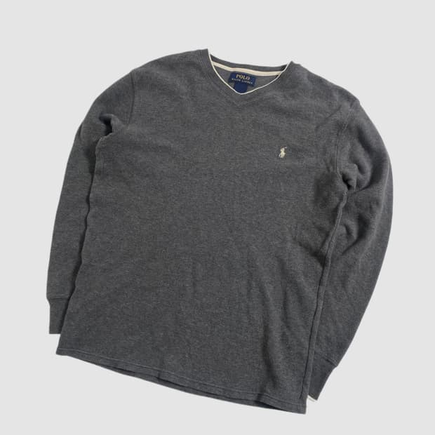 폴로 브이넥 와플티