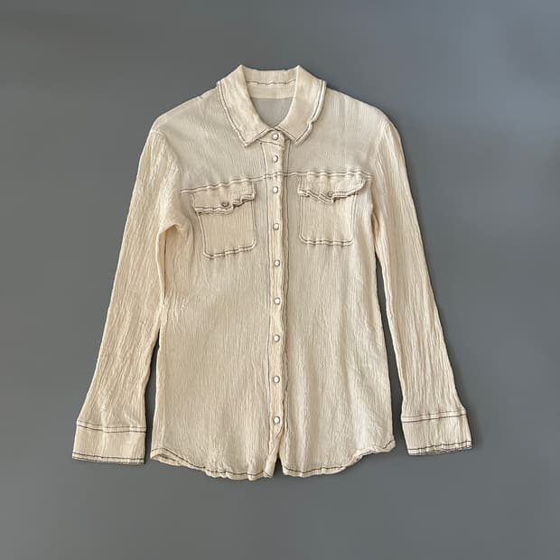 츠모리치사토 tsumori chisato 플리츠 셔츠