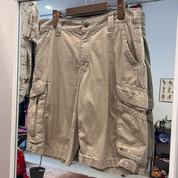 Carhartt 칼하트 립스탑 카고 하프 팬츠 (33inch)