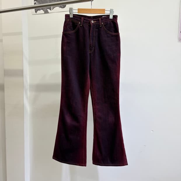 랭글러 핑크 워싱 부츠컷 진