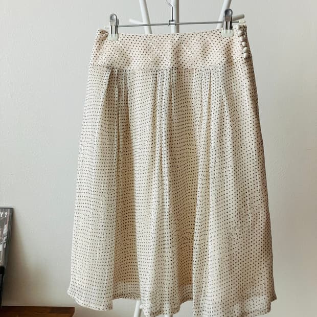 콩알단추 땡땡이 스커트 모리걸스커트