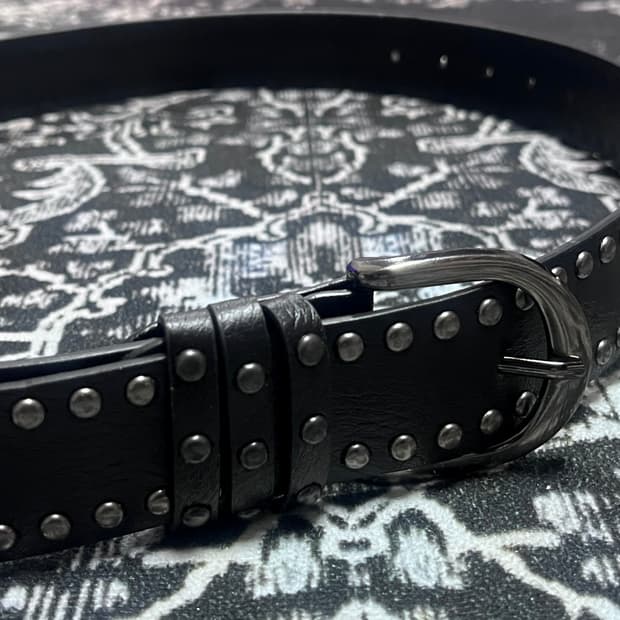 스터드 가죽 벨트 (새상품)